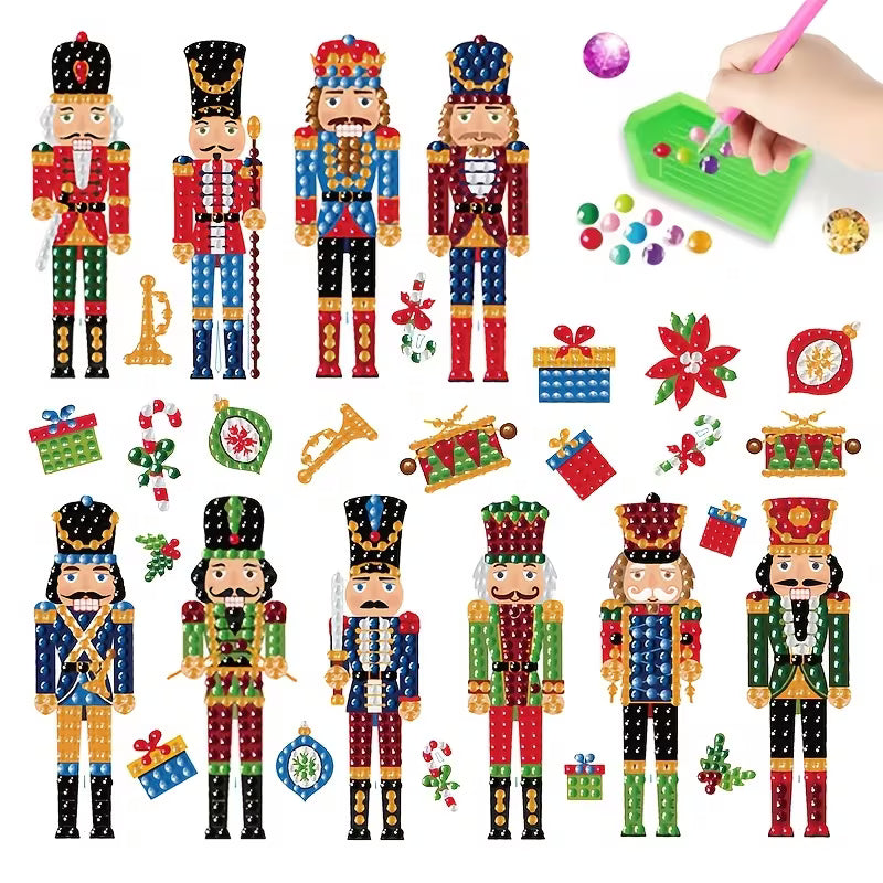 Preorder 30 piece Nutcracker Stickers Diamond Art Painting Kit