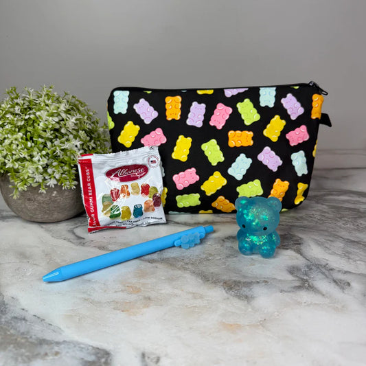 Pouch Bundle - Lemon Blue Gingham