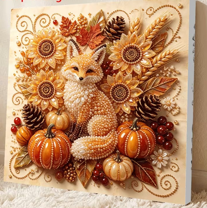 Fall Fox Pearl Painting Kit