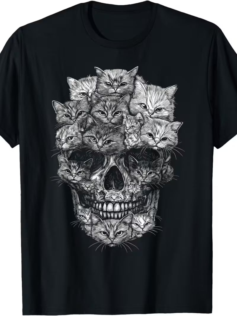Cat Skull UNISEX Vinyl Graphic