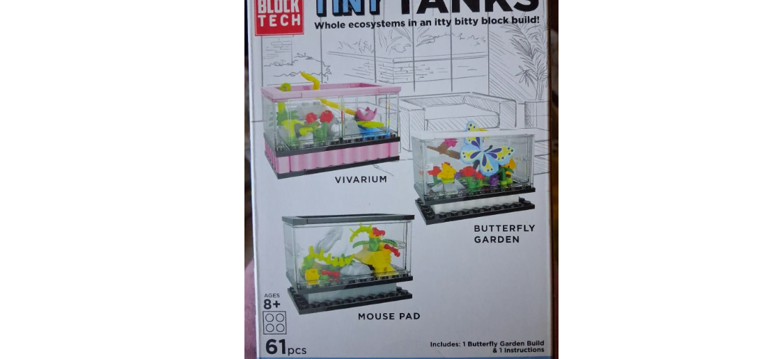 Block Tech Tiny Tanks Butterfly Garden Building Set