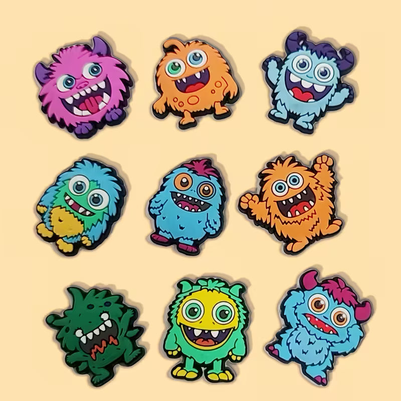 9 Monster Shoe Charms
