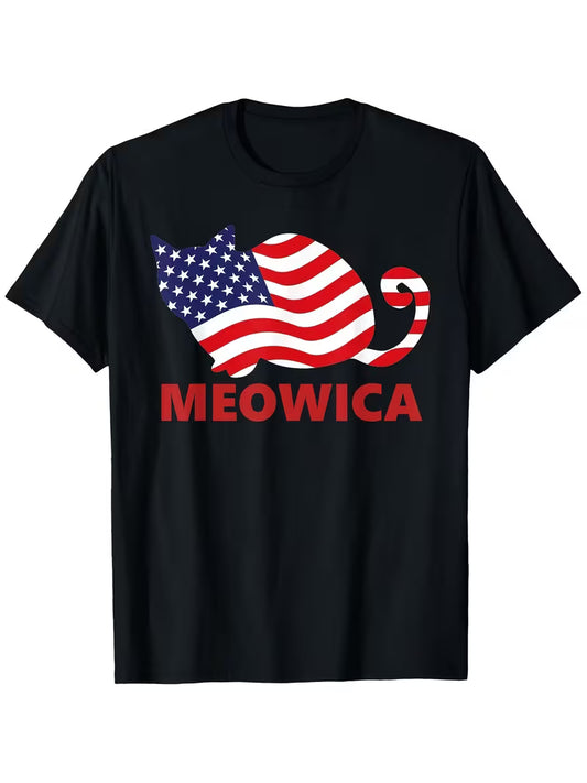 Unisex Meowica Vinyl Graphic T-Shirt