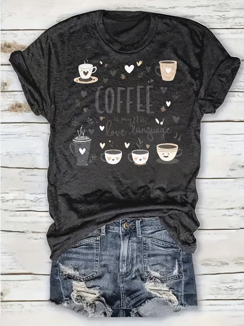 Women's Plus Coffee T-Shirt