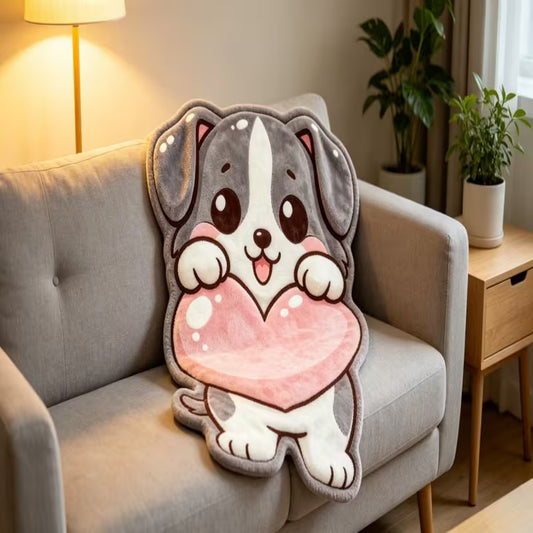 Preorder Puppy Love Shaped Blanket