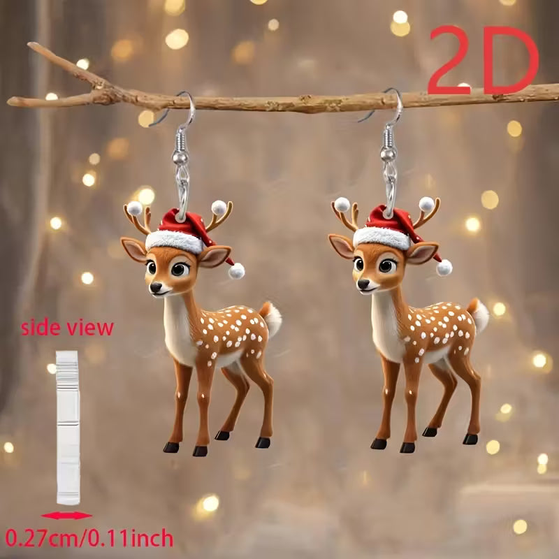 Reindeer Earrings