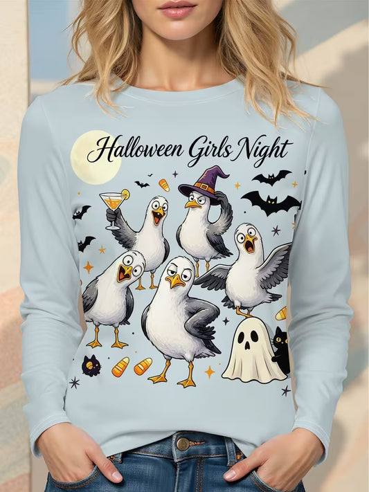 Preorder Halloween Girl's Night Long Sleeve Shirt