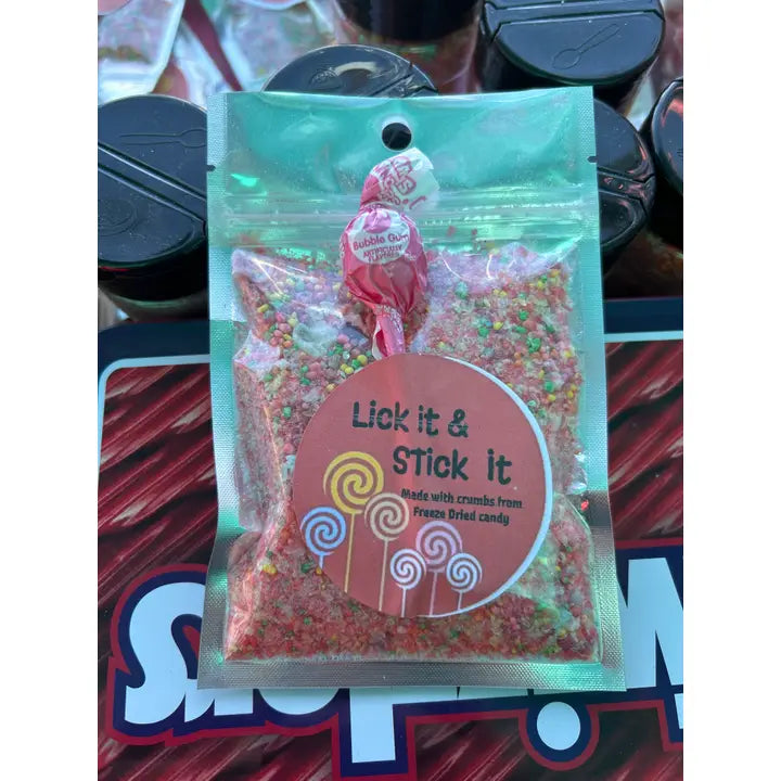 Freeze Dried Candy Dust with Sucker