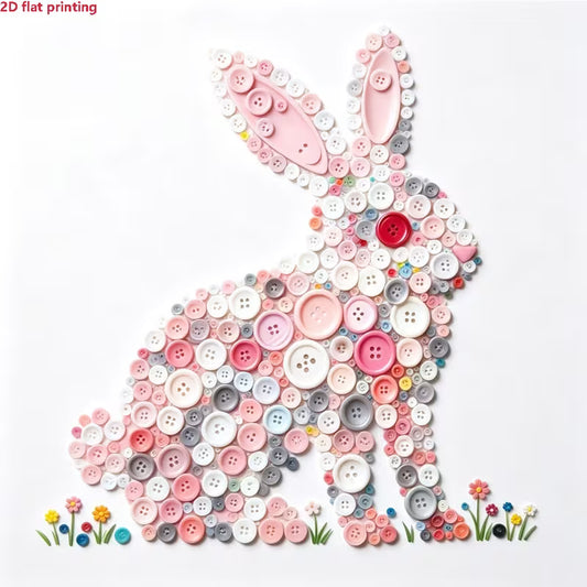 Preorder Cute Bunny Button Painting Kit