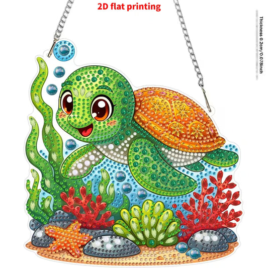 Preorder Turtle Diamond Art Hanging Decor
