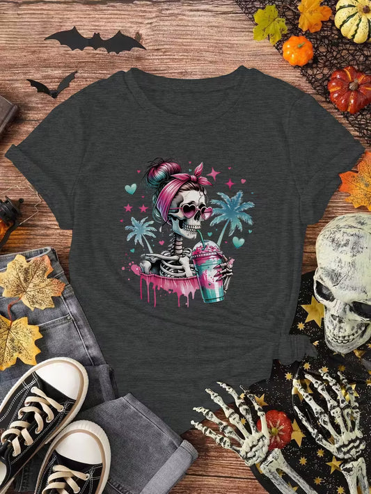 Preorder Women's Coffee Skelton T-Shirt