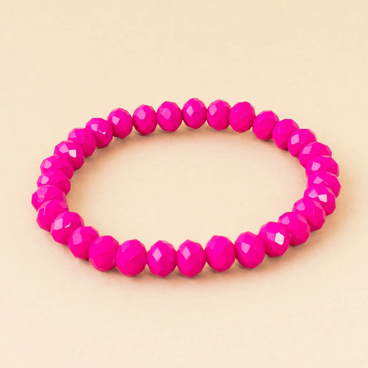 Crystal Bracelet - Fuchsia