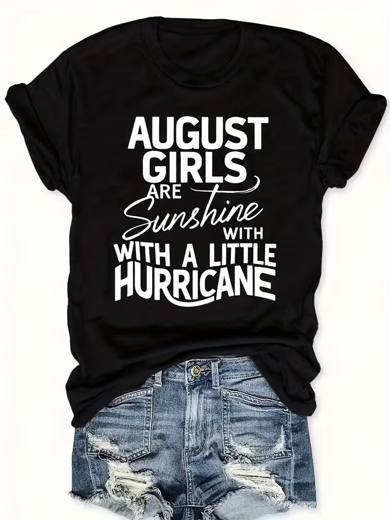 Unisex August Girls Vinyl Graphic  T-Shirt