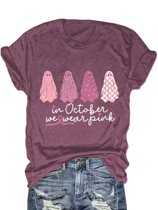 Preorder Women's In October We Wear Pink T-Shirt
