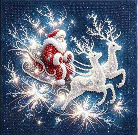 Preorder Santa &  Reindeer Pearl Painting Kit
