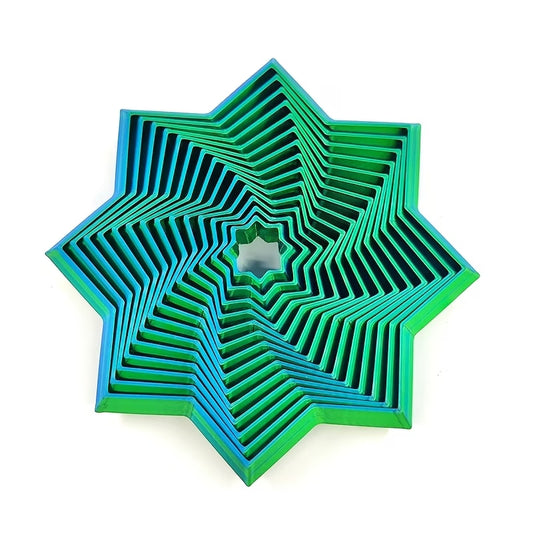 Blue/Green 3D Fidget