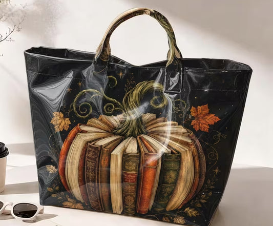 Glossy PVC Pumpkin Tote Bag