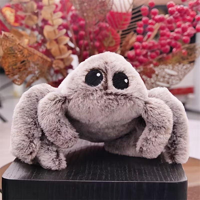 Plush Grey Spider