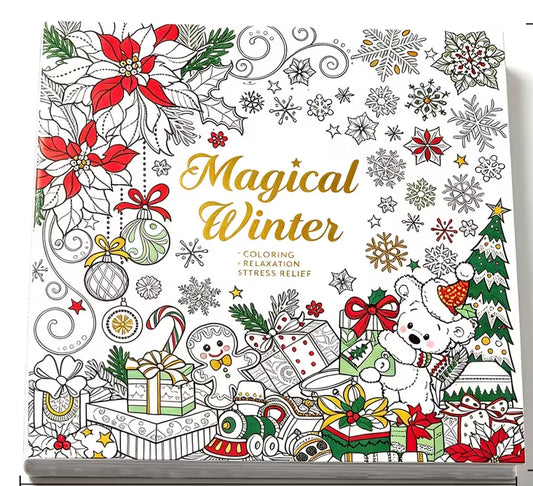 Magical Winter Coloring Book