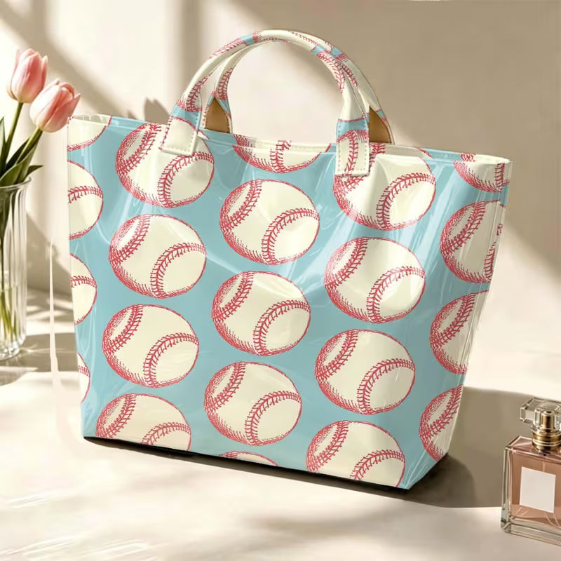 Glossy PVC Baseball Tote Bag