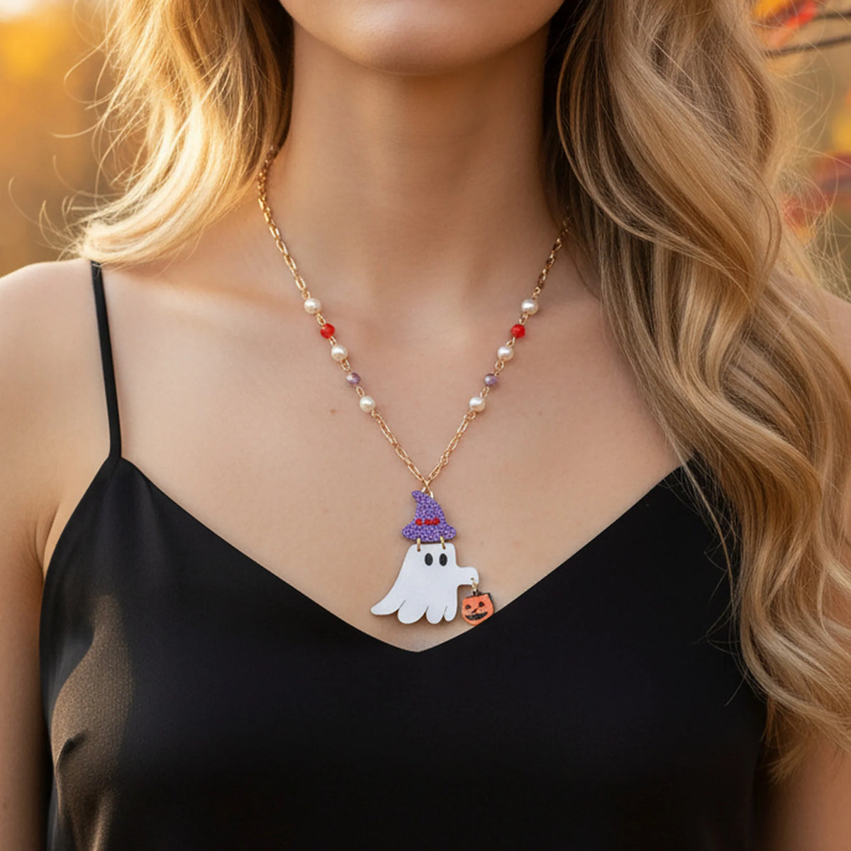 Ghost Necklace - White