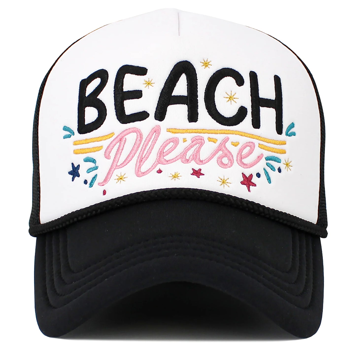 Beach Please Hat - Black
