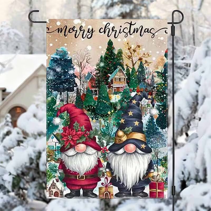 Gnomes Garden Flag