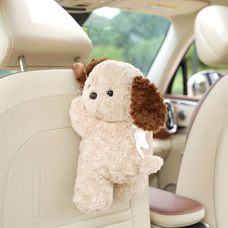 Plush Dog Tissue Box