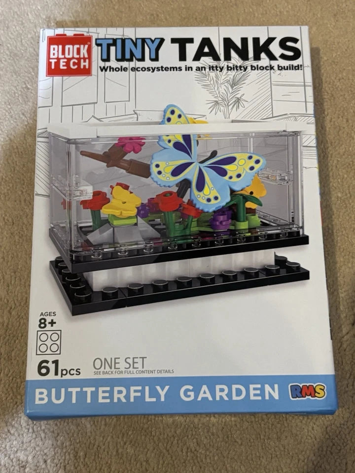 Block Tech Tiny Tanks Butterfly Garden Building Set