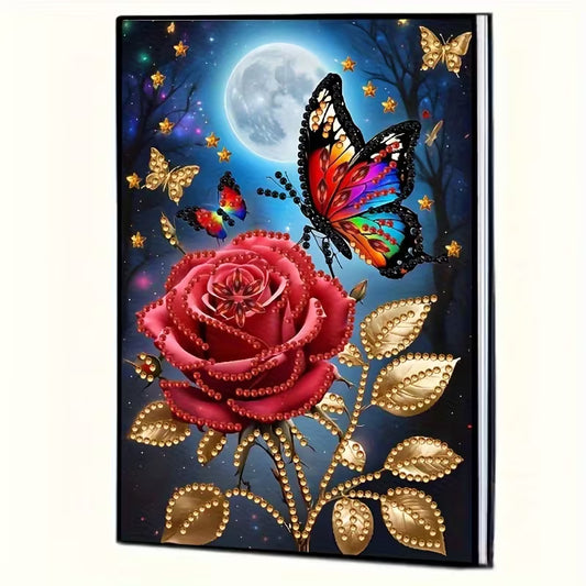 Preorder Butterfly & Rose Diamond Art Notebook