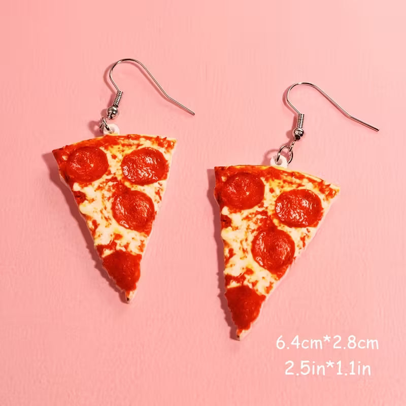 Pizza Earrings