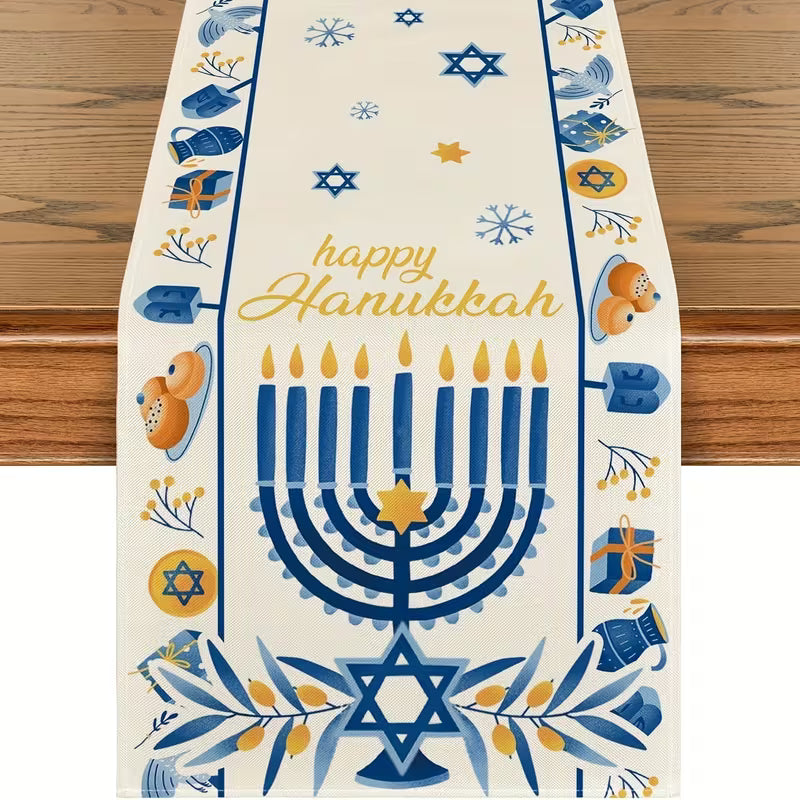Preorde Happy Hanukkah Table Runner