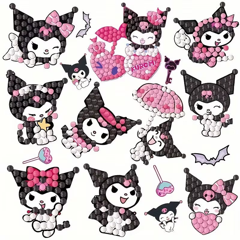 Preorder 10 Black Kitty Stickers Diamond Art Painting Kit