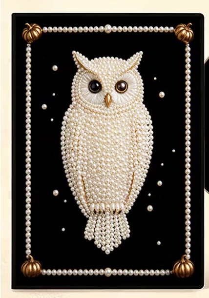 Owl Pearl Painting Notebook Kit