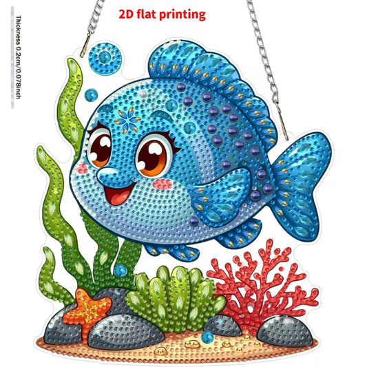 Preorder Fish Diamond Art Hanging Decor