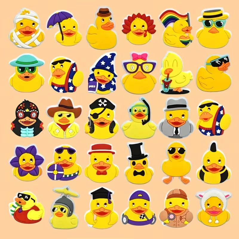 5 Random Duck Shoe Charms