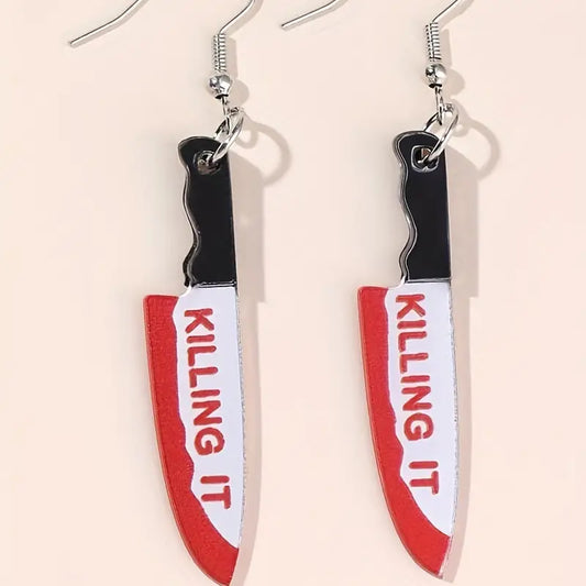 Killing It Knife Earrings