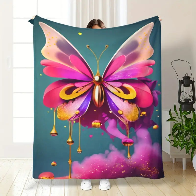 Butterfly Fleece Blanket