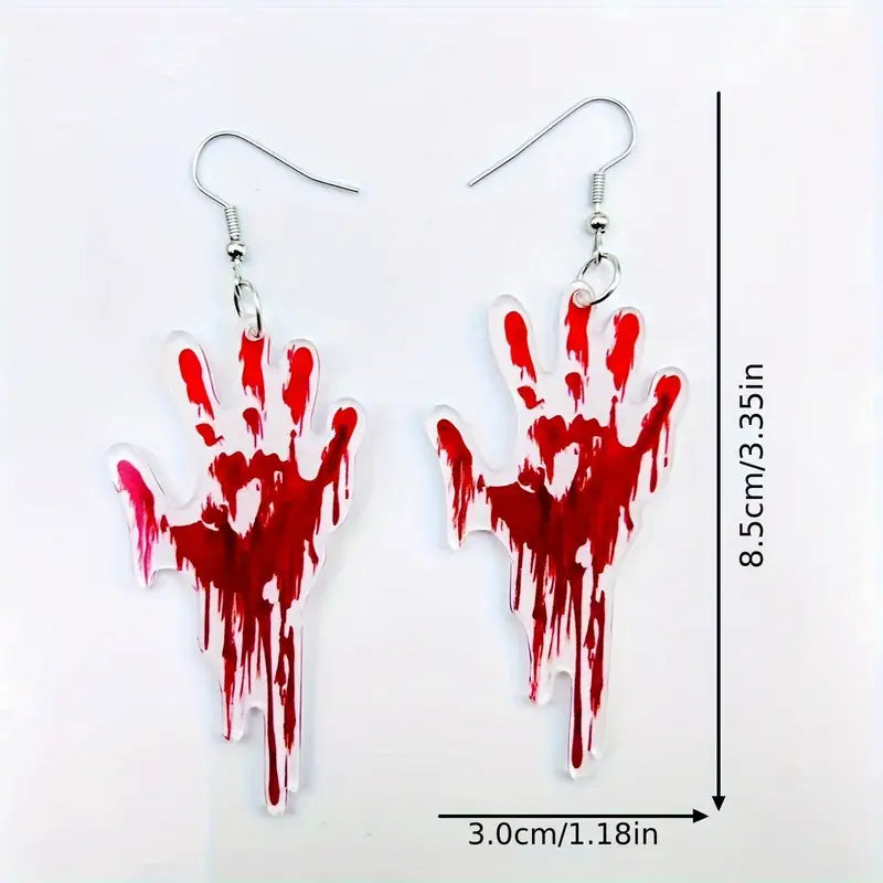 Bloody Hand Earrings