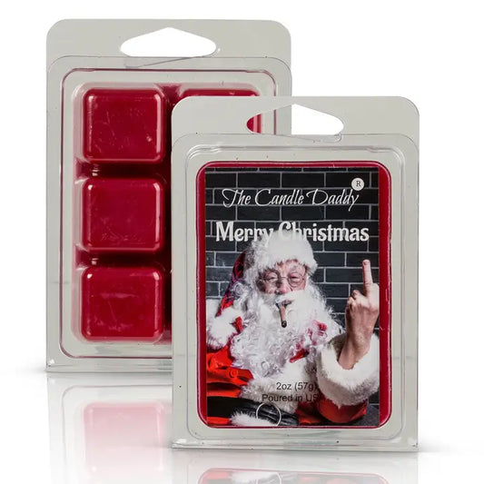 Merry Christmas - Funny Santa Flipping Bird Wax Melts