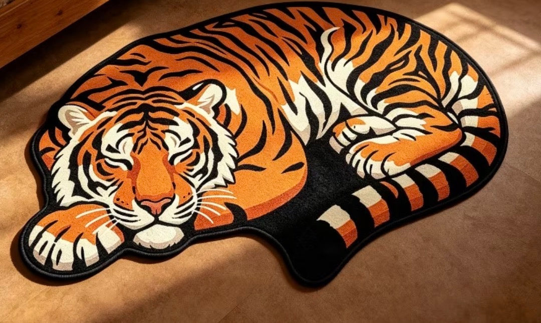 Preorder Tiger Shaped Bath/Bedroom/Kitchen Rug
