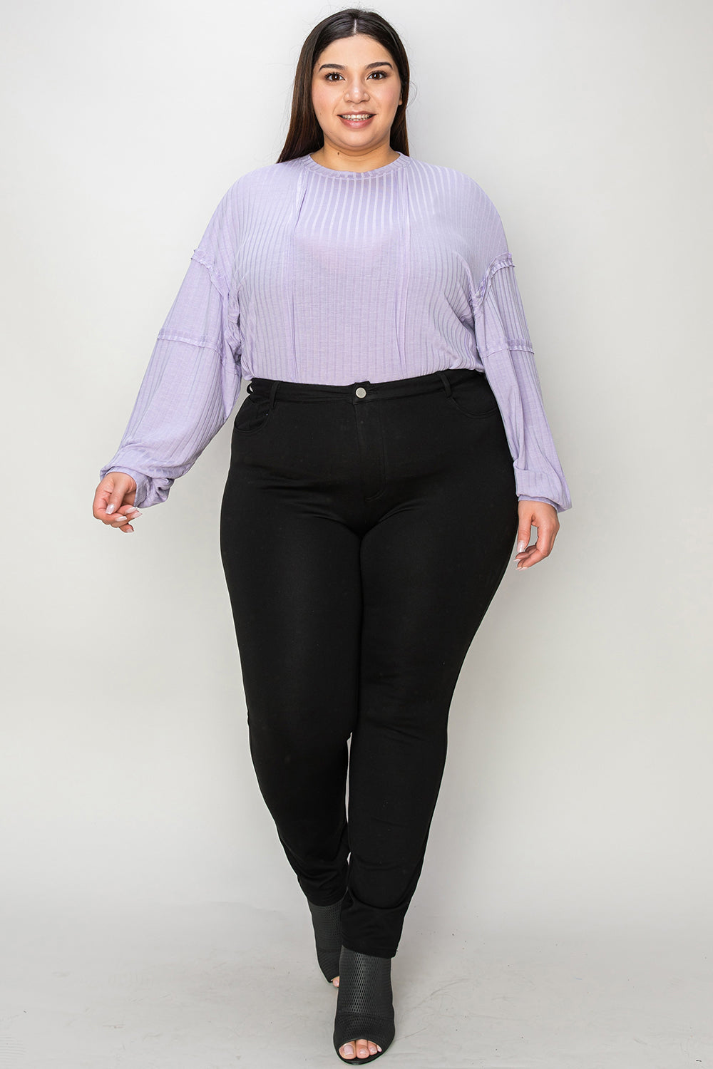 8 Colors! Basic Bae Full Size Ribbed Round Neck Long Sleeve T-Shirt