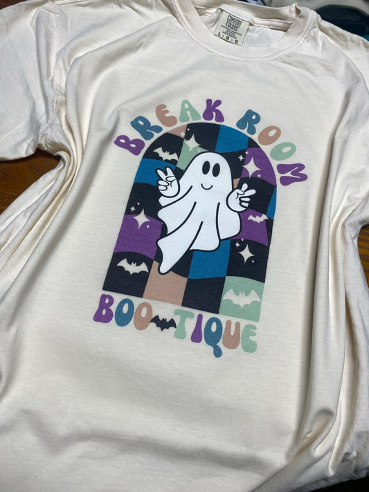 Break Room BOO-Tique Custom Graphic Tee - Comfort Colors