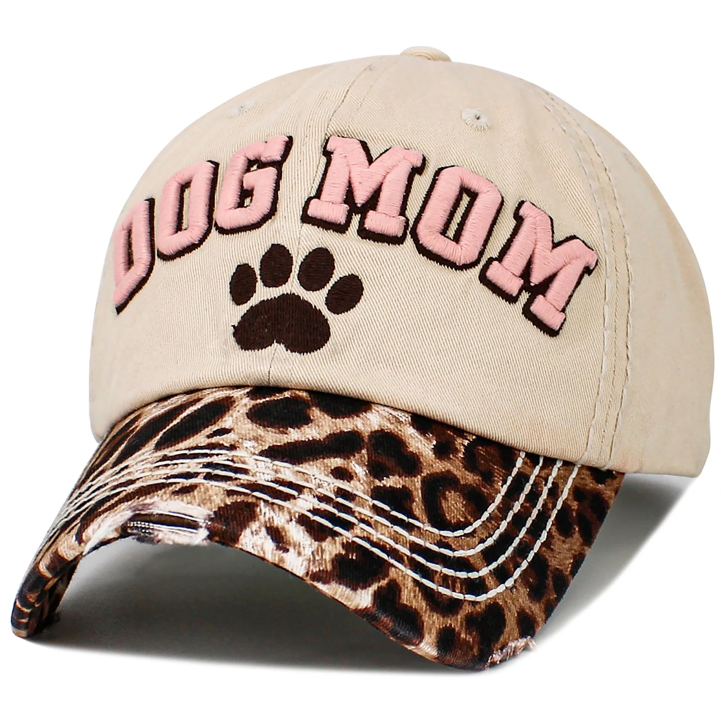 Dog Mom Hat - Leopard