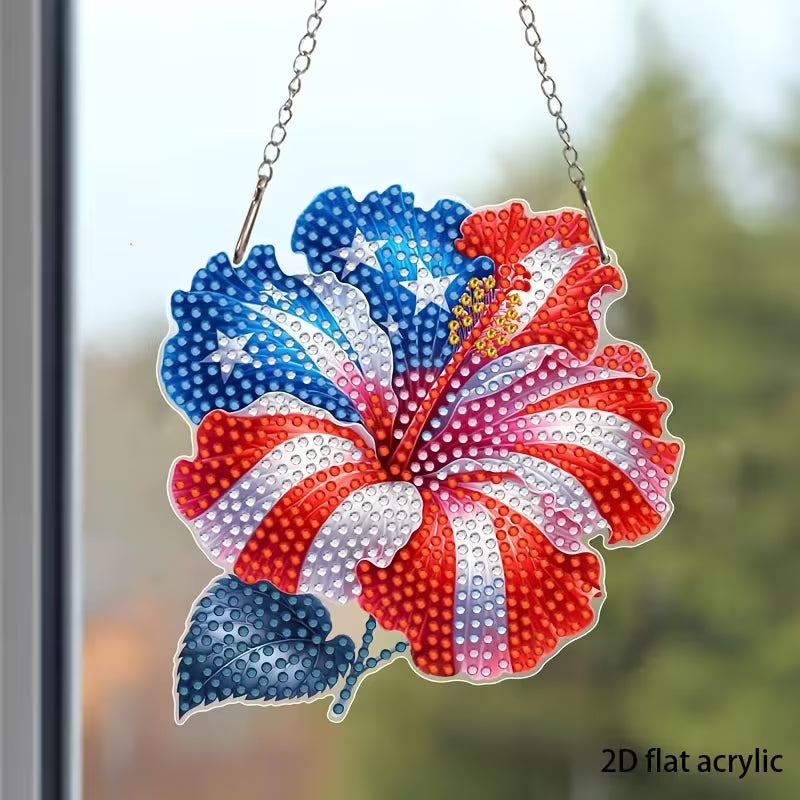 Preorder Flag Flower Diamond Art Hanging Decor