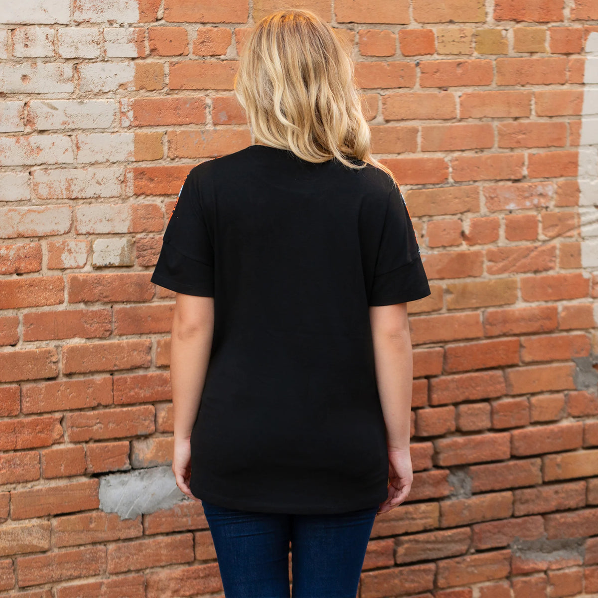 Sunshine & Rodeo Howdy Witches Halloween Half Sleeve Top