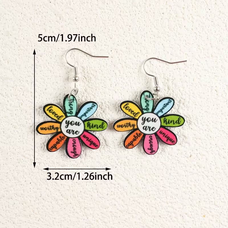 You Are Flower Earrings
