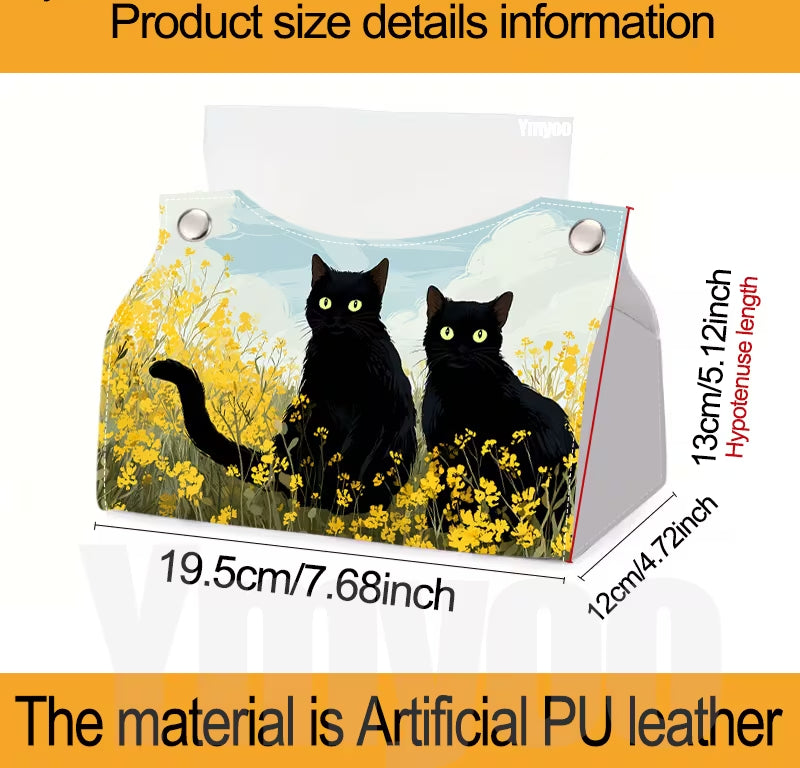 Preorder Cats & Flowers Tissue Box