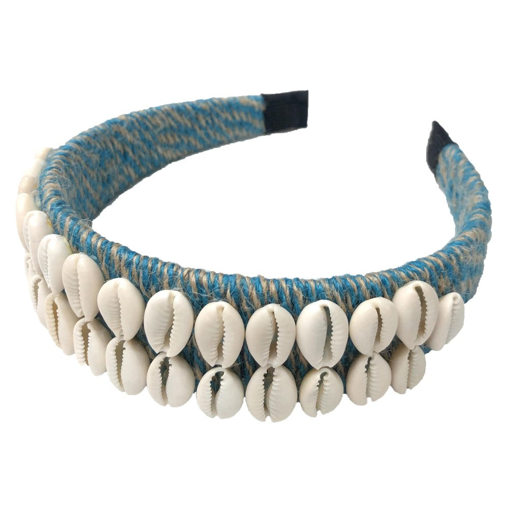 Do everything in Love Brand Two Tone Twine Woven Puka Shell Headband.