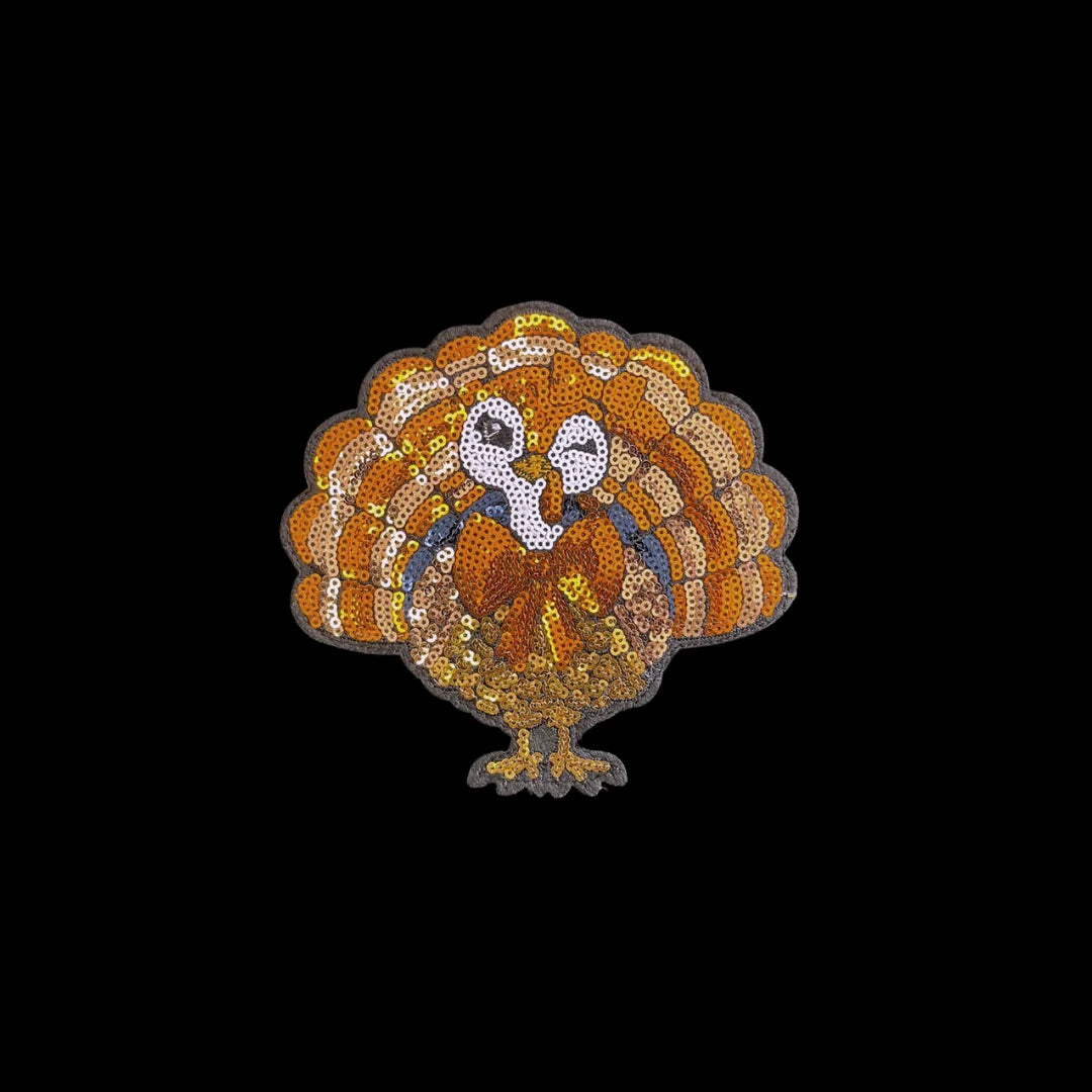Sunshine & Rodeo Sequin Turkey Long Sleeve Top $8.95